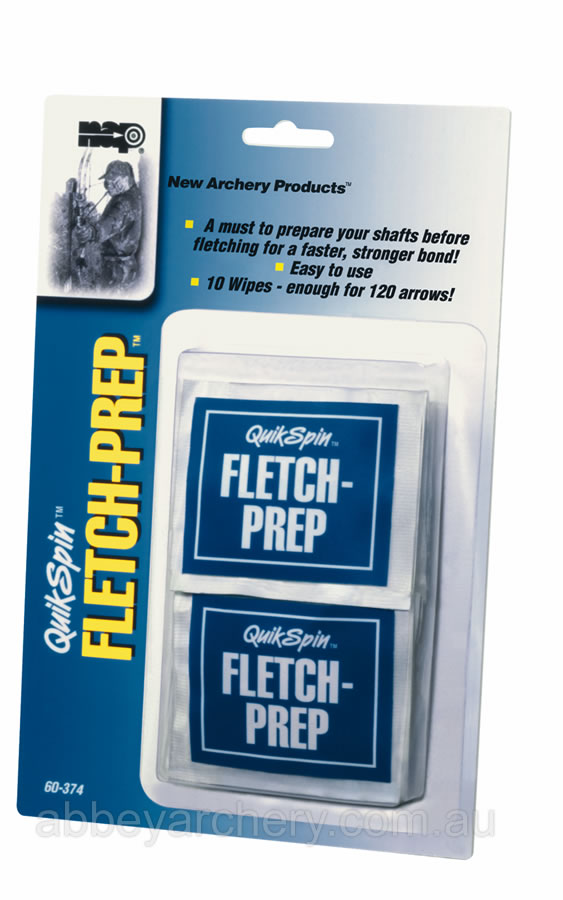 NAP QuikSpin Fletch Prep 10 Wipes large image. Click to return to NAP QuikSpin Fletch Prep 10 Wipes price and description
