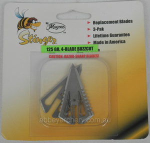 Replacement main blade - Magnus Stinger BuzzCut 2 & 4 blade screw in broadhead 125gr 3s image