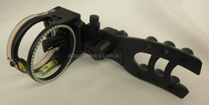 Trophy Ridge Micro Hit-Man 5 5 Pin Fibre Optic sight black RH or LH image