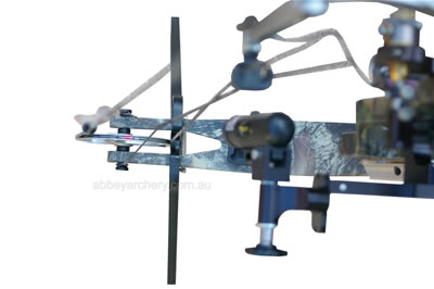 Laser dot shown on centre idle wheel after rotating 180 degrees