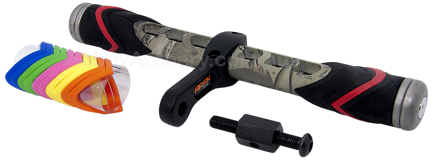Apex Gear Carbon Core Side Bar Stabiliser 10in camo large image. Click to return to Apex Gear Carbon Core Side Bar Stabiliser 10in camo price and description