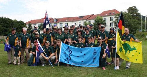 The Australian Team at the 2010 IFAA World Field Archery Championships in Dahn, Germany.