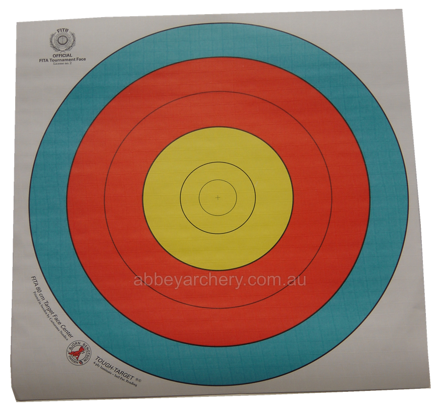 Bjorn FITA 4 ply Laminate Tough Target Face 80cm Centre large image. Click to return to Bjorn FITA 4 ply Laminate Tough Target Face 80cm Centre price and description