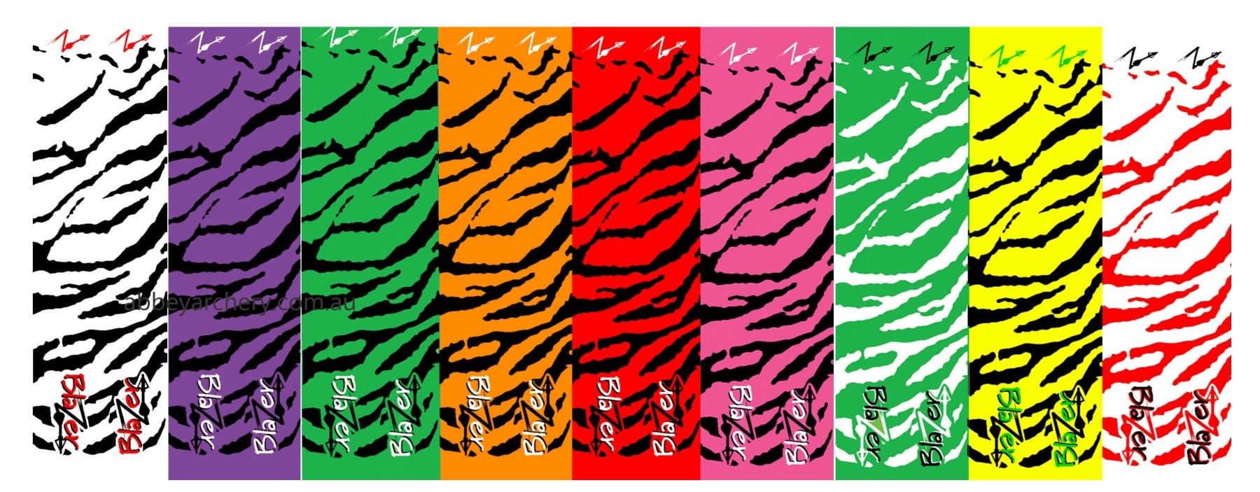 Bohning Blazer Tiger Arrow Wraps 4in Small Carbon large image. Click to return to Bohning Blazer Tiger Arrow Wraps 4in Small Carbon price and description