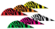 Bohning Blazer Vane 2&quot; Tiger Stripe 100&#39;s image