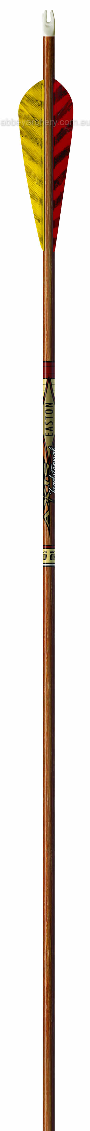Easton 5mm Axis Traditional arrow with 4" feathers dozen image