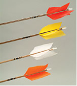 Wood Hunting arrow heavy spine with 2 blade broadhead dozen image