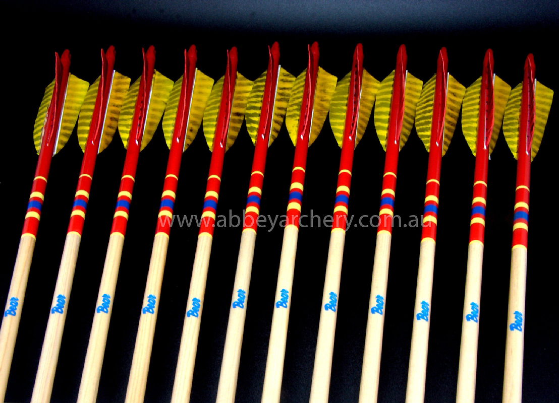 Rose City Archery 59 Fred Bear X300 Matched Arrow dozen large image. Click to return to Rose City Archery 59 Fred Bear X300 Matched Arrow dozen price and description