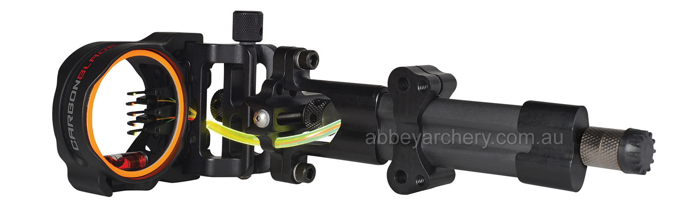 FUSE Carbon Blade 5 .019 fibre optic pin sight black large image. Click to return to FUSE Carbon Blade 5 .019 fibre optic pin sight black price and description