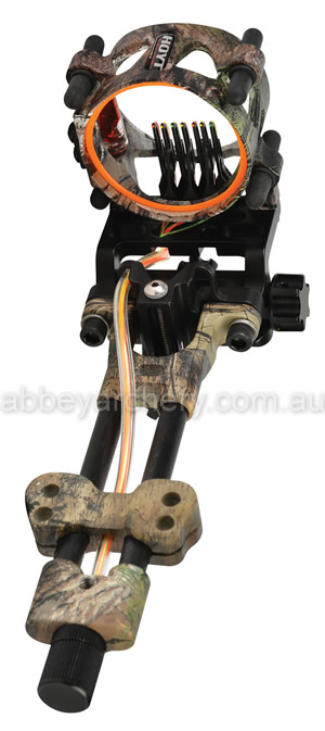 Hoyt Carbon Pro Series 5 .019 fibre optic pin micro adjust hunter sight image