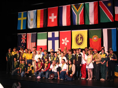Some of the prizewinners after the presentation ceremony