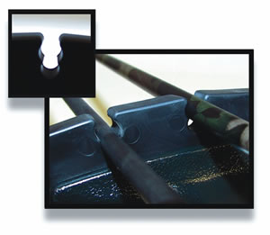 Bohning Gripper for 6 small carbon arrow bow quiver image