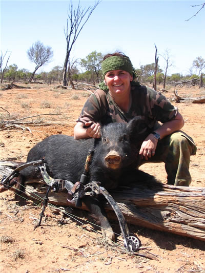 Jeanette and her sow