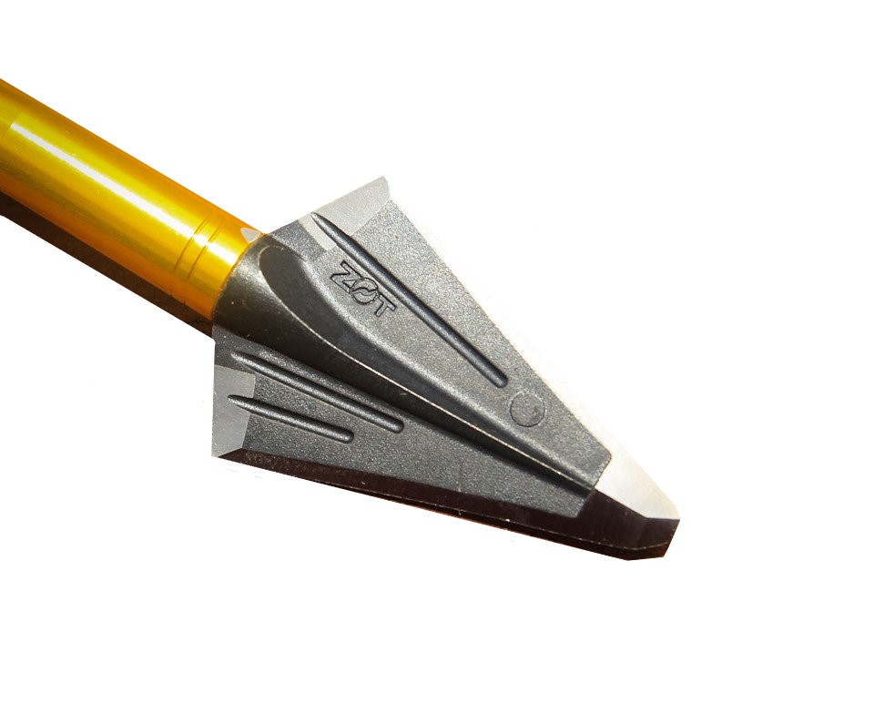 Kayuga ZOT 2 blade broadhead 4 pack large image. Click to return to Kayuga ZOT 2 blade broadhead 4 pack price and description