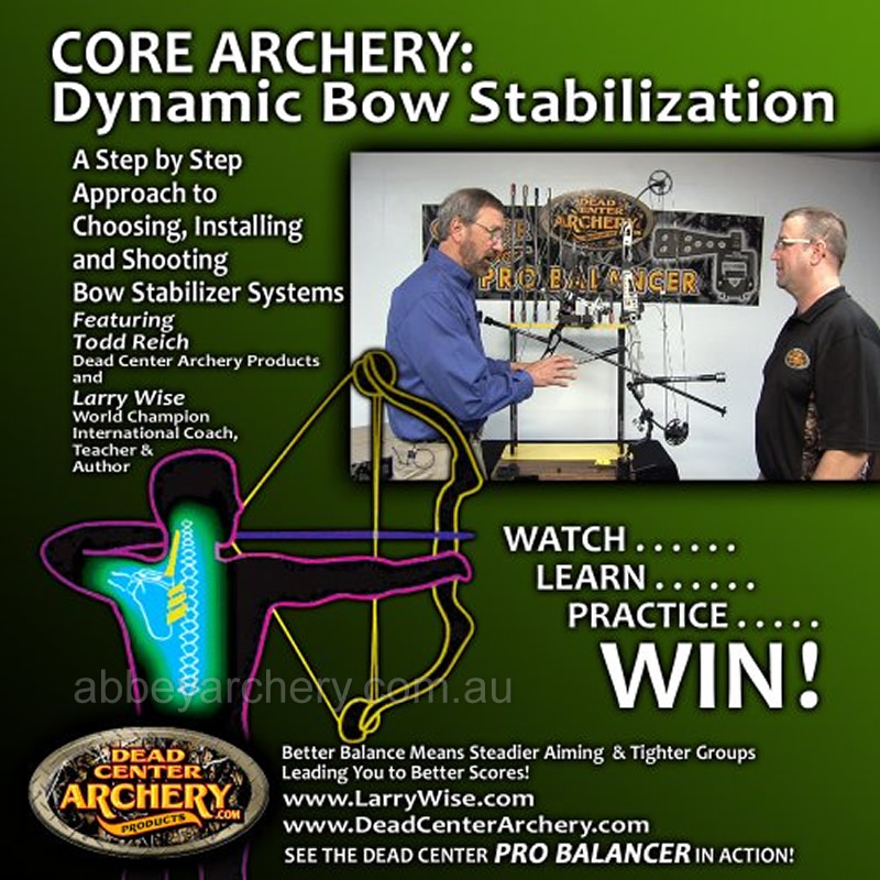 DVD Core Archery Dynamic Bow Stabilization by Todd Reich and Larry Wise large image. Click to return to DVD Core Archery Dynamic Bow Stabilization by Todd Reich and Larry Wise price and description