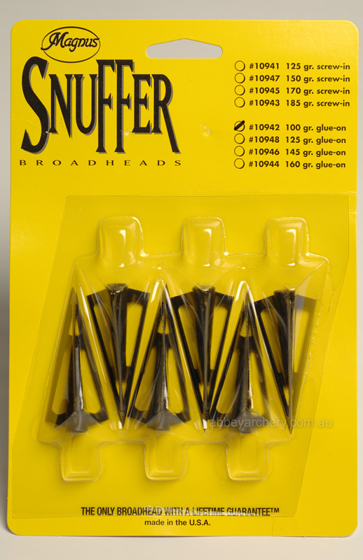 Thundervalley Deadly Snuffer 3 blade glue on vented broadhead 125gr 6 pack large image. Click to return to Thundervalley Deadly Snuffer 3 blade glue on vented broadhead 125gr 6 pack price and description