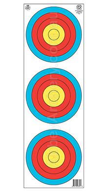 Maple Leaf World Archery Target Face 40cm 3 Spot Vertical image