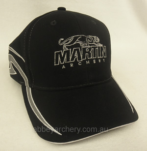 Martin cap black with silver flames image