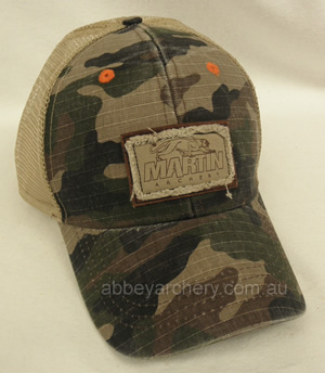 Martin mesh cap distressed camo image
