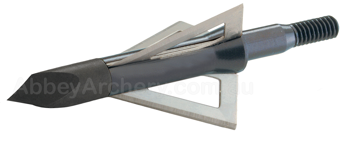 Muzzy 3 blade broadhead 6 pack large image. Click to return to Muzzy 3 blade broadhead 6 pack price and description