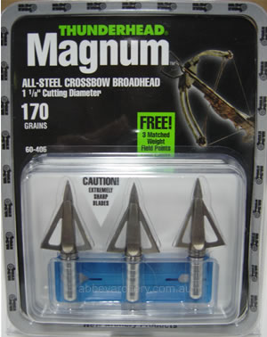 NAP Thunderhead Magnum 3 Blade Broadhead 170gr 3 pack image