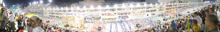 Sambodromo, iconic archery venue for the Rio de Janeiro, Brazil 2016 Olympic Games