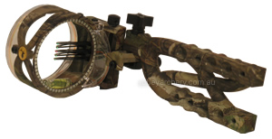 Trophy Ridge Micro Cypher 5 5 Pin Fibre Optic sight camo RH or LH image