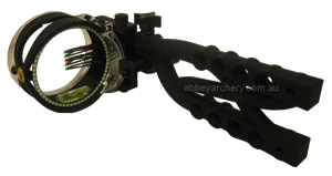 Trophy Ridge Micro Cypher 5 5 Pin Fibre Optic sight black RH or LH image