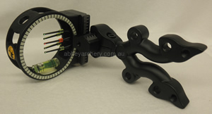 Trophy Ridge Punisher 5 5 Pin Fibre Optic sight black RH or LH image