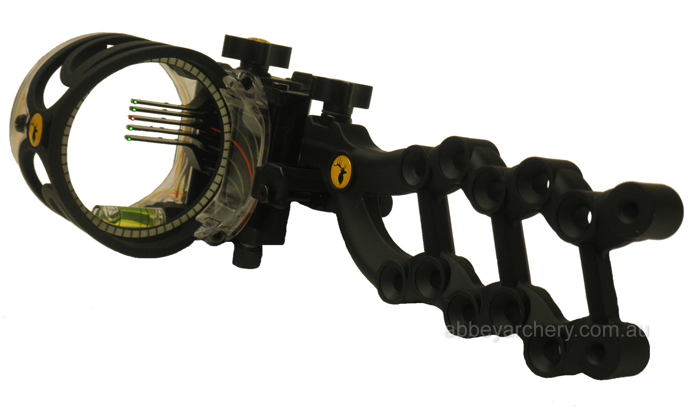 Trophy Ridge React 5 Pin Fibre Optic sight black large image. Click to return to Trophy Ridge React 5 Pin Fibre Optic sight black price and description