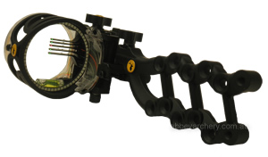 Trophy Ridge React 5 Pin Fibre Optic sight black image