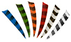 Trueflight 4in Shield Barred Feathers 12pk - click for more information