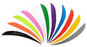 Trueflight 2.5in Parabolic Feathers 25pk image