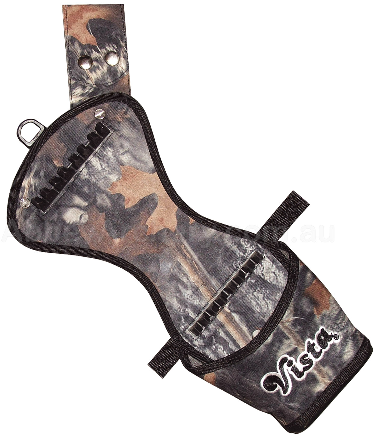 Vista Predator Broadhead Hip Quiver camo large image. Click to return to Vista Predator Broadhead Hip Quiver camo price and description