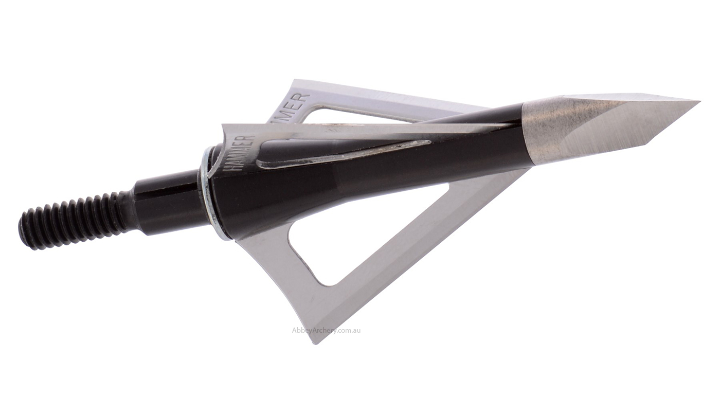 Wasp Hammer SST 3 blade broadhead 3 pack large image. Click to return to Wasp Hammer SST 3 blade broadhead 3 pack price and description