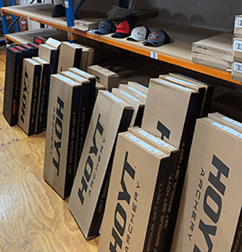 Shipment from Hoyt Archery of 2026 Bows and Caps