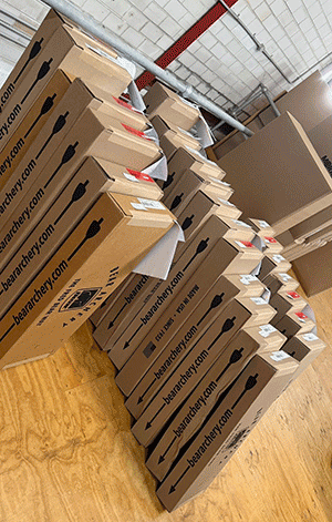 Shipment of Arrows from Bear Archery
