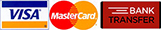 Pay by Internet Banking, Bank Transfer, Wire Transfer, Visa and Mastercard